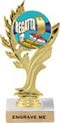 Golden Leaf Color Insert Trophy
