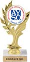 Golden Leaf Color Insert Trophy