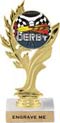 7 inch Golden Leaf Color Insert Trophy