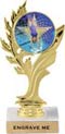 Golden Leaf Color Insert Trophy