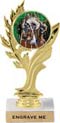 Golden Leaf Color Insert Trophy