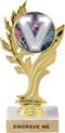 Golden Leaf Color Insert Trophy