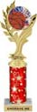 Golden Leaf Color Insert Trophy w/ Column