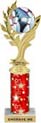 Golden Leaf Color Insert Trophy w/ Column