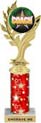 Golden Leaf Color Insert Trophy w/ Column
