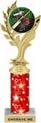 Golden Leaf Color Insert Trophy w/ Column