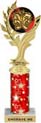 Golden Leaf Color Insert Trophy w/ Column