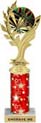 10.5 inch Golden Leaf Color Insert Trophy w/ Column
