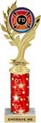 Golden Leaf Color Insert Trophy w/ Column