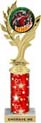 Golden Leaf Color Insert Trophy w/ Column