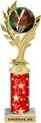 Golden Leaf Color Insert Trophy w/ Column