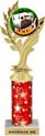 Golden Leaf Color Insert Trophy w/ Column