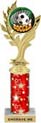 Golden Leaf Color Insert Trophy w/ Column