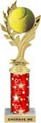 Golden Leaf Color Insert Trophy w/ Column