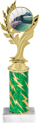 Golden Leaf Color Insert Trophy w/ Column
