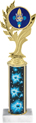 Golden Leaf Color Insert Trophy w/ Column