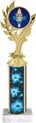 Golden Leaf Color Insert Trophy w/ Column