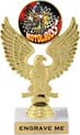 7 inch Eagle Color Insert Trophy