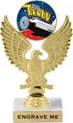 7 inch Eagle Color Insert Trophy