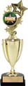 Gold Plastic Cup with Insert Holder Figurine