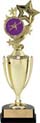 Gold Plastic Cup with Insert Holder Figurine