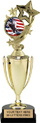 Gold Plastic Cup with Insert Holder Figurine