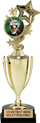 Gold Plastic Cup with Insert Holder Figurine