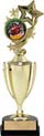 Gold Plastic Cup with Insert Holder Figurine