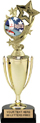 Gold Plastic Cup with Insert Holder Figurine