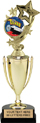 12 inch Gold Plastic Cup with Insert Holder Figurine