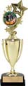 Gold Plastic Cup with Insert Holder Figurine
