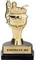 6 inch Figure on Marble Tone Horseshoe Bases