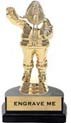 Trophy: Figure on marble tone horseshoe base