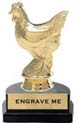6 inch Figure on Marble Tone Horseshoe Bases