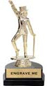 6 inch Figure on Marble Tone Horseshoe Bases