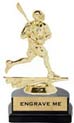 Trophy: Figure on marble tone horseshoe base
