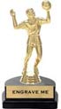 Trophy: Figure on marble tone horseshoe base