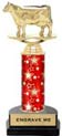10 inch Trophy on Horseshoe Base