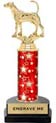 10 inch Trophy on Horseshoe Base