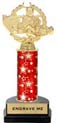 Trophy on Horseshoe Base 