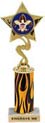Star Color Insert Trophy w/ Column