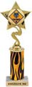 10.5 inch Star Color Insert Trophy w/ Column