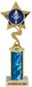 12.5 inch Star Color Insert Trophy w/ Column
