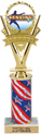 10.5 inch Five-Star Victory Color Insert Trophy w/ Column