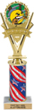 10.5 inch Five-Star Victory Color Insert Trophy w/ Column