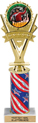10.5 inch Five-Star Victory Color Insert Trophy w/ Column