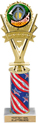 10.5 inch Five-Star Victory Color Insert Trophy w/ Column