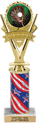 10.5 inch Five-Star Victory Color Insert Trophy w/ Column