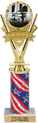 10.5 inch Five-Star Victory Color Insert Trophy w/ Column
