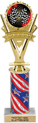 10.5 inch Five-Star Victory Color Insert Trophy w/ Column